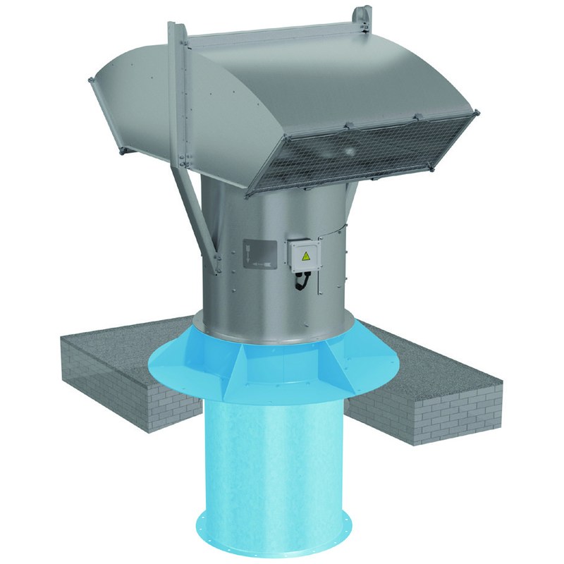 Вентилятор крышный осевой подпора ВОП-30-9-5,5/1500