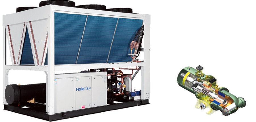 Винтовой чиллер Haier CI0820PANF с воздушным охлаждением Винтовой чиллер Haier CI0820PANF с воздушным охлаждением
