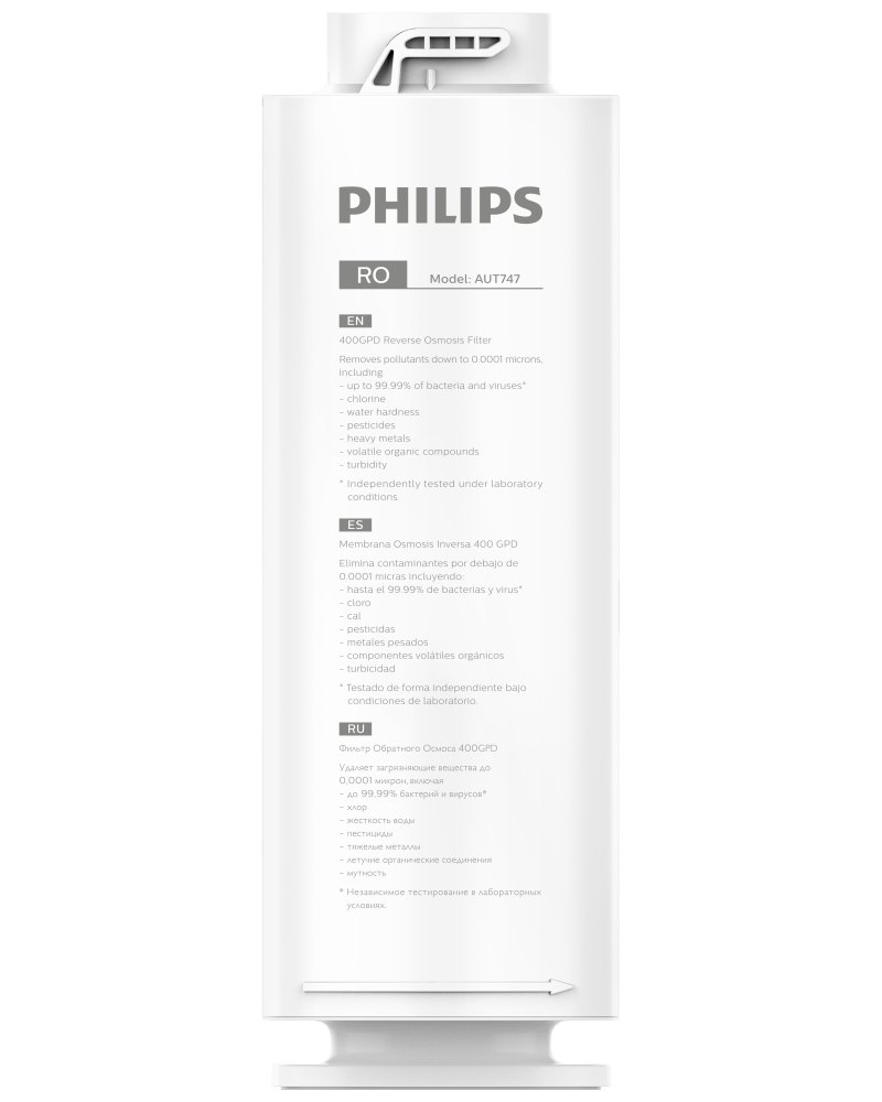 Картридж обратноосмотический Philips AUT747/10 для системы фильтрации AUT2016/10 Картридж обратноосмотический Philips AUT747/10 для системы фильтрации AUT2016/10