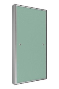 Люк ревизионный D Ceramo Base 300х600 скрытый монтаж съемный алюминий EVECS